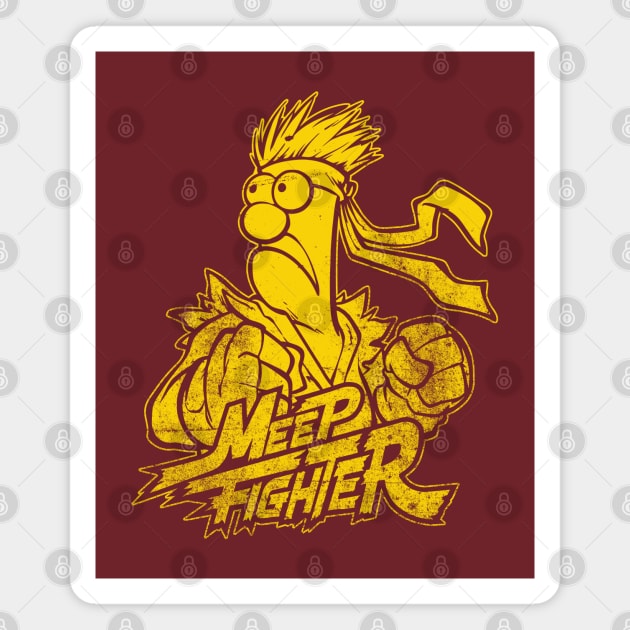 Beaker Meep Gold Magnet by Botak Solid Art